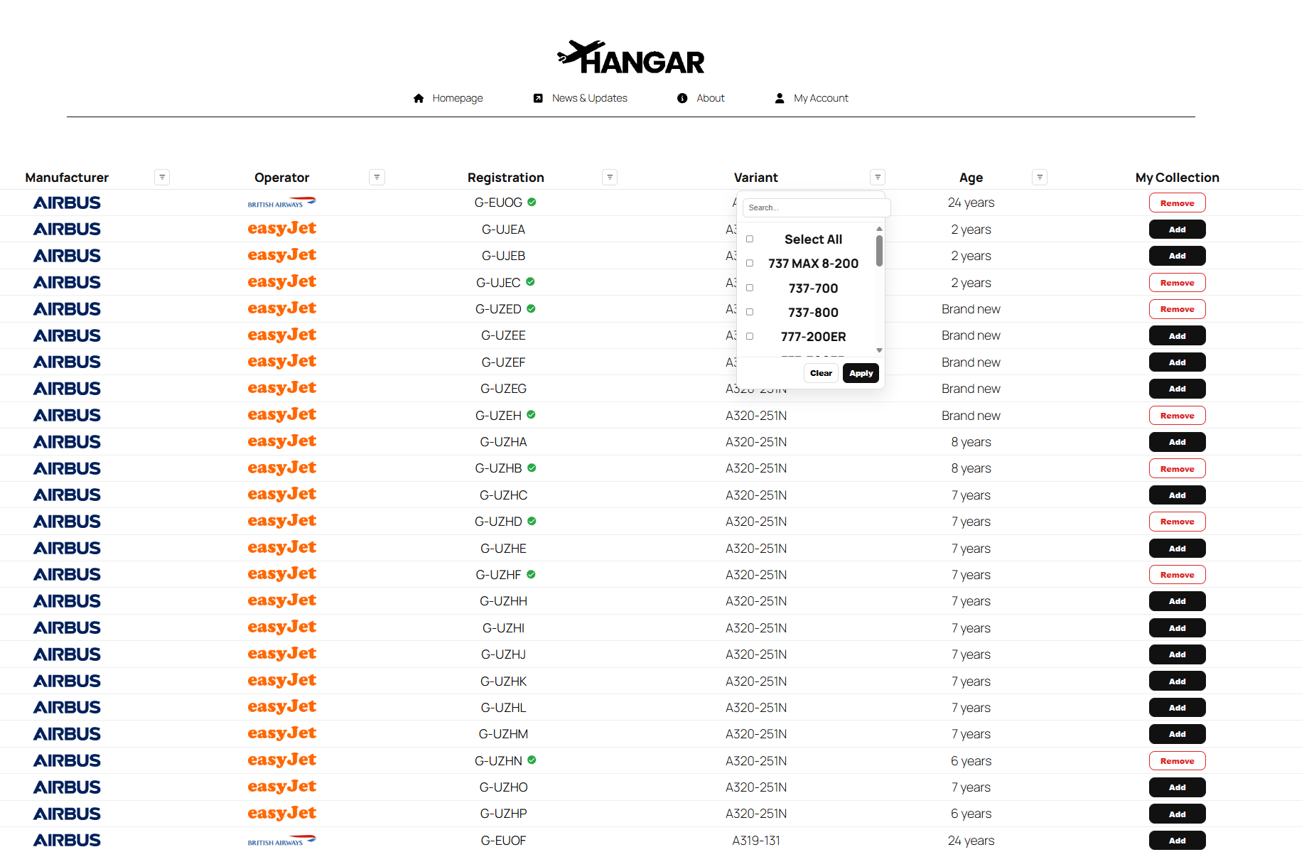 Full Aircraft Detail screenshot